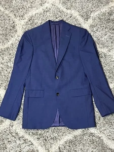 Blazer uomo Ted Baker Endurance cappotto sportivo blu giacca 100% lana taglia 36R - Foto 1 di 12