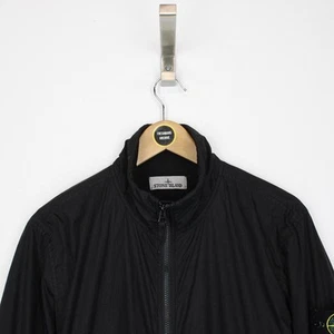 Chaqueta Stone Island SS 2023 negra teñida arrugas representantes NY - Imagen 1 de 8