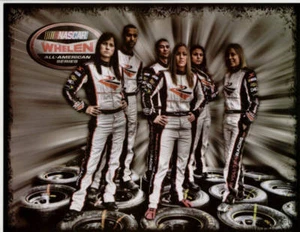 2010 REVOLUTION RACING 6 DRIVERS NASCAR WHELEN POSTCARD - Picture 1 of 2