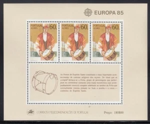 AZORES Folia Drummer MNH souvenir sheet - Picture 1 of 1