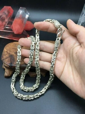 Raro Chino Miao Tibetano Plata Hecho a Mano Collar Joyería Regalo Noble Foto 1 de 4