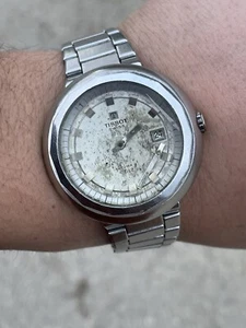 Vintage Tissot T12 Automatic Swiss Made Oversized For Repair Or Projects - Picture 1 of 12