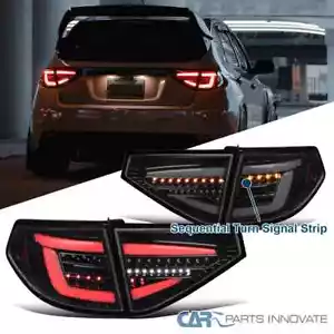 Smoke Fits 2008-2014 Subaru Impreza WRX Hatchback Sequential LED Tail Lights - Picture 1 of 10
