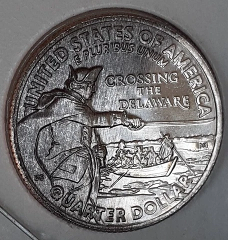 2021 D Washington Crossing The Delaware Improperly Annealed Quarter Error Cover