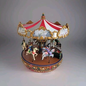 Mr. Christmas Very Merry Carousel Musical Animated Indoor Decor 2007 In Box Work - Picture 1 of 8