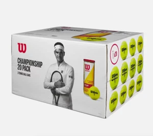 20 cans (60 balls) Wilson Extra Duty Championship Tennis Balls #1 Sell in USA - Picture 1 of 5
