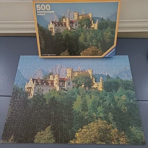 Vtg Castle Ravensburger Puzzle 500 Pc Hohenschwangau Complete 1987 14 249 1 RARE - Picture 1 of 9