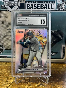 2019 Bowman's Best Refractor #58 Fernando Tatis Jr. RC CGC 10 Gem Mint - Picture 1 of 2