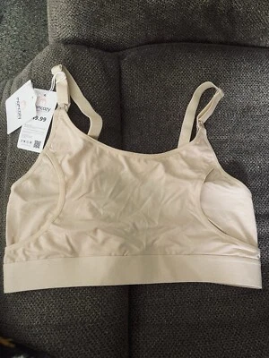 Momcozy Mom Cozy Nursing Pumping Bra Nude Color Size Large $49 Hands Free - Image 1 of 4