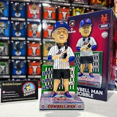 COWBELL MAN New York Mets Eddie Boison "Super Fan" Exclusive MLB Bobblehead - Image 1 of 4