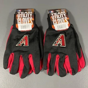 Arizona Diamondbacks MLB Baseball Two Tone Team Utility Gloves Black - LOT OF 2 - Picture 1 of 24