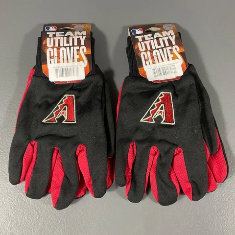Arizona Diamondbacks MLB Baseball Two Tone Team Utility Gloves Black - LOT OF 2 Cover