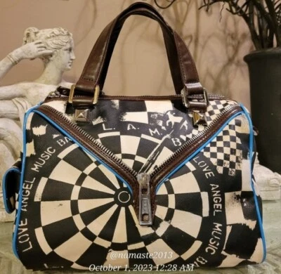 L.A.M.B. Bolso de mano de diseñador de lujo #535 by Gwen Stefani Bristol Dartboard Satchel Foto 1 de 4