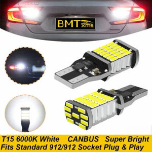 2x 921 912 T15 LED Reverse Backup Lights Bulb White For Accord Sienna Corolla - Bild 1 von 8