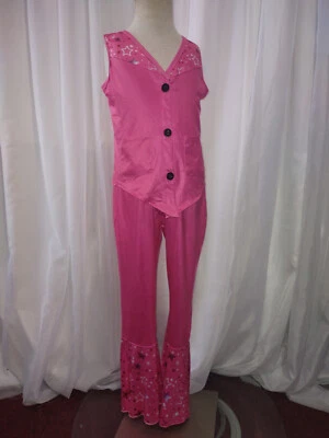 Unbranded childs pink sleeveless 2 piece pajama set size 4 - Image 1 of 4