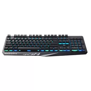 Mad Catz S.T.R.I.K.E. 2 Membrane RGB PC Gaming Keyboard 9 Variants of RGB Lights - Picture 1 of 9