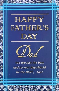 Tarjeta de día del padre feliz para papá, solo lo mejor de Bella Greetings + sobre - Imagen 1 de 4