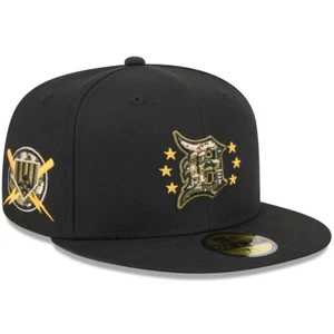 Detroit Tigers New Era Camo 2024 Armed Forces Day 59FIFTY Fitted Hat 6 7/8 - Picture 1 of 8
