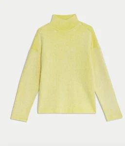 Air-yarn Funnel Neck Relaxed Jumper SIZE LARGE - Picture 1 of 2