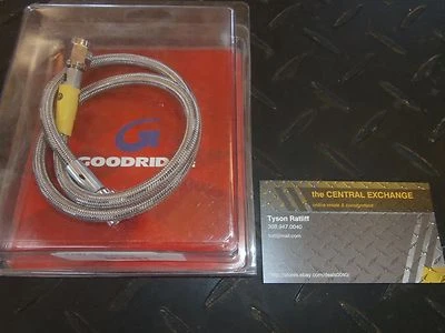 NUEVO Goodridge 30 Manguera de freno universal de acero inoxidable con extremos cromados - 23 pulgadas Foto 1 de 4