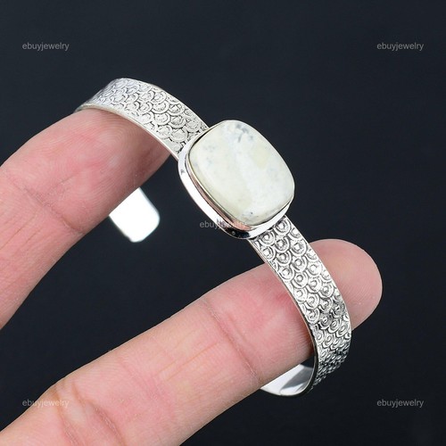 VALENTINO Pietra preziosa diaspro naturale Maligano foglia bracciale argento 925 regolabile per ragazze