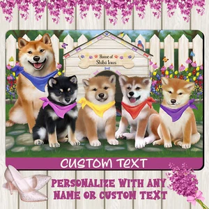 Shiba Inu Dog Floor Mat Personalized Pet Door Mat Valentine Day NWT - Picture 1 of 46