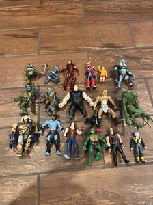 Vintage Huge Mixed Lot Of Toys Dragon Ball Z Tmnt He Man Mega Man Turtle Iron Ma - Picture 1 of 6
