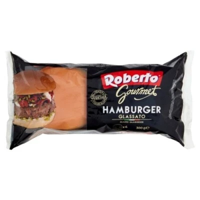 Roberto hamburger gourmet 4 panini 300 Gr.