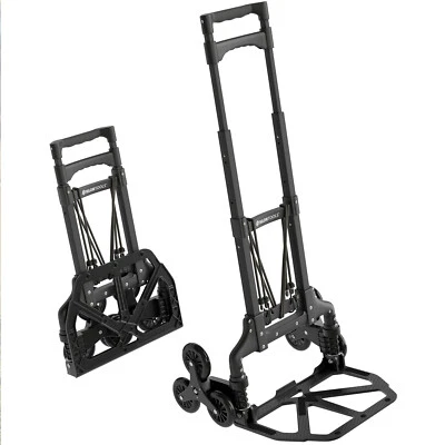 COMMERCIAMO GMBH ATHLON TOOLS Aluminium Treppen-Sackkarre - Black Edition Modell 2025