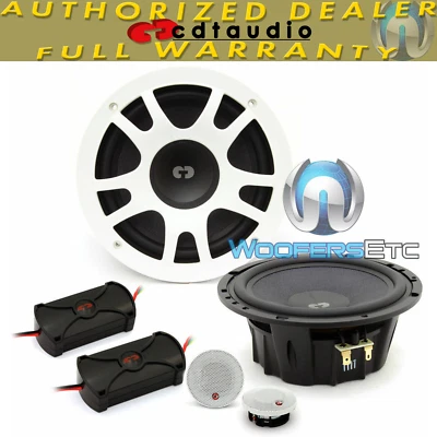 CDT AUDIO MA-6510 6.5" PROFESSIONAL BOAT MARINE COMPONENT SPEAKERS MIDS TWEETERS - Image 1 of 4