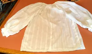 Child's Civil War Style Cream 100% Cotton Guimpe Blouse Size 2-4 Small 22-23" - Picture 1 of 10