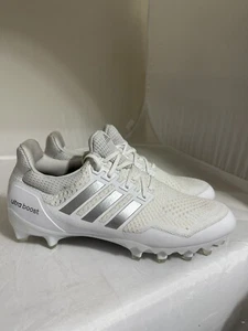 Adidas Ultraboost PE Football Cleats White Gray Chrome Men’s Size 16 NEW RARE🏈 - Picture 1 of 5