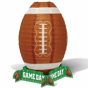 Game Day Football Lantern Centerpiece 11" Football Birthday Decorations Supplies - Picture 1 of 1