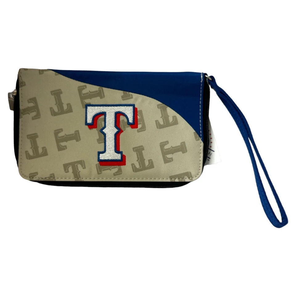 MLB Texas Rangers Curve Wallet Organizer Wristlet - Image 1 of 2