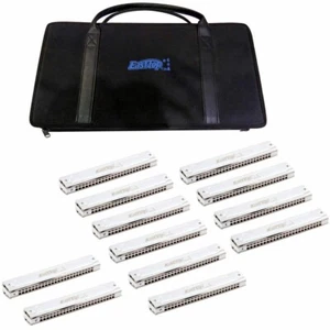 EASTTOP Tremolo Harmonica Set of 12 Key Professional Mouth Organ Harmonica New - Picture 1 of 10