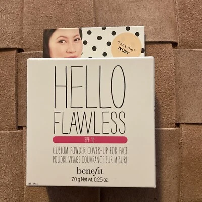 Benefit Hello FLAWLESS IVORY Powder Foundation SPF 15 Custom Cover-Up - Image 1 of 2