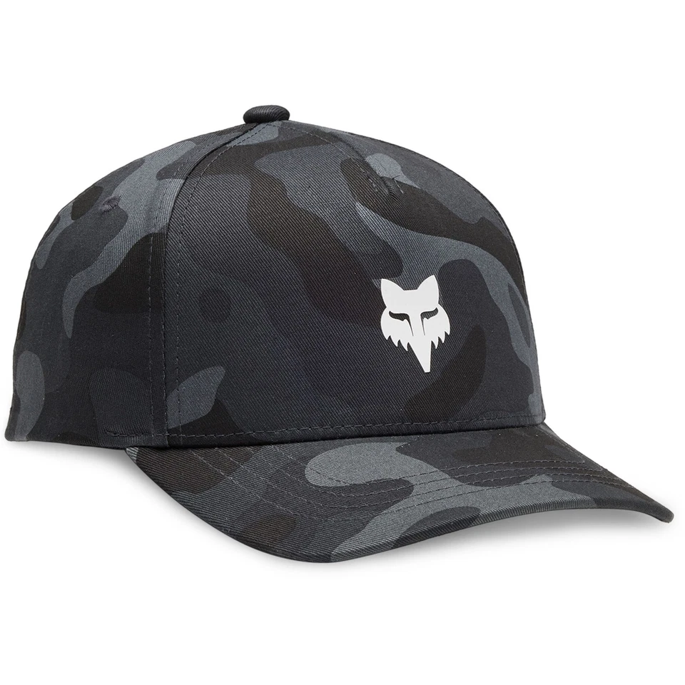 Fox Racing Youth OG Camo Snapback Hat Flexfit Adjustable Camouflage Black