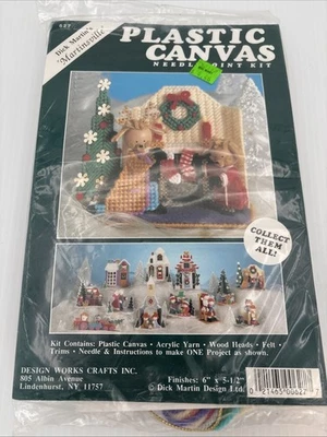 Dick Martins Martinsville Plastic Canvas Christmas Scene Needlepoint Kit 627 - Image 1 of 3