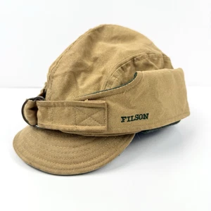 Sombrero Filson de tela de hojalata para aves silvestres forrado de lana encerada orejeras invierno XL hecho en EE. UU. - Imagen 1 de 11