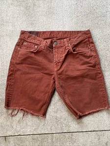 Herren J Brand Kane Shorts Cut Off Größe 32 Rost - Bild 1 von 9