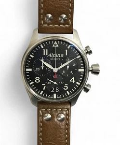 alpina Startimer Chronograph AL372X4S26 Watch Authentic Men 5332 - Picture 1 of 6