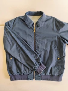 Alfred Dunhill Wende Kurz Parka Jacke Herren Large Navy - Bild 1 von 11