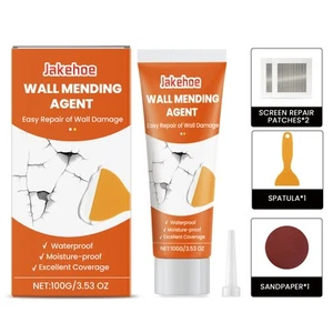 Jakehoe Wall Repair Kit - Fill Cracks, Patch Holes & Repair Peeling Paint - Picture 1 of 6