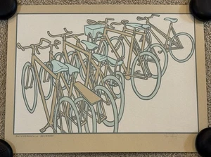 Jay Ryan Poster Screens & Spokes 2011 Bicycle Bike Art Print S/# 60 Environment - Picture 1 of 7