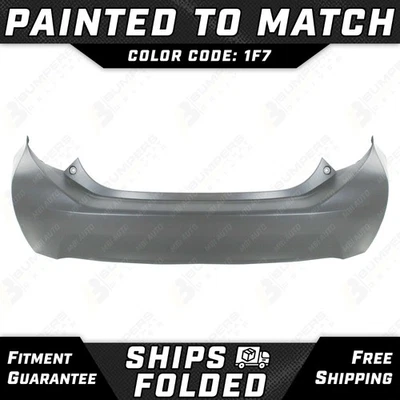NEW Painted *1F7 - Silver* Rear Bumper Cover Fascia for 2012-2016 Toyota Prius C Foto 1 de 4