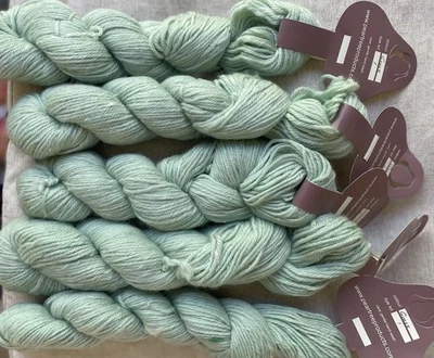 5 HIELES - PERAL AUSTRALIA - 100% Hilo Merino 8 Capas, Hierba (Verde Pálido) Foto 1 de 3