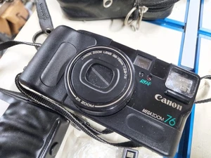 Canon Sure Shot Megazoom Caption 76 Camera Tested With extras! Case + Lenses - Picture 1 of 9