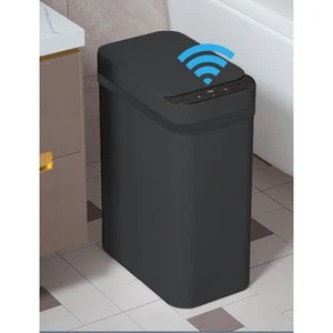 Touchless Badezimmer Mülleimer Schwarz - 2,5 Gallonen Smart Mülleimer Sensor Bewegung - Bild 1 von 12