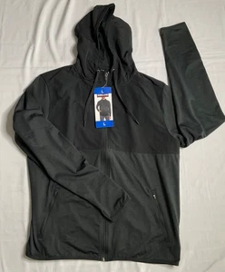 Kirkland Signature Men's Hoodie Zip up Jacket Adult L Large Black BNWT - Picture 1 of 12