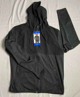 Kirkland Signature Men's Hoodie Zip up Jacket Adult L Large Black BNWT - Image 1 of 4